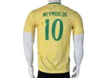 Brazil #10 Neymar Football Jersey back view