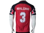 AC Milan 1999 Home Red Retro Jersey back view