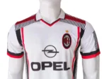 AC Milan 1995–96 White & Black Retro Jersey side view
