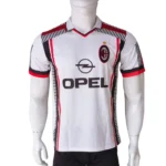 AC Milan 1995–96 White & Black Retro Jersey