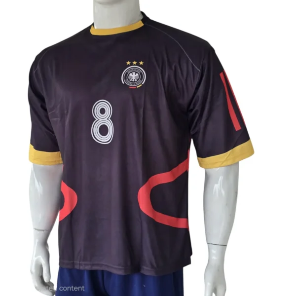 Germany 2006 Black & Red Retro Jersey side view