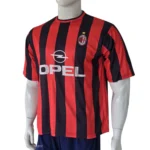 AC Milan 1998–1999 Red & Black Retro Jersey side view