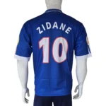 France Zidane #10 Home Retro Jersey back view