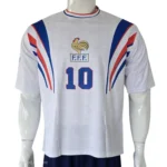 France Zidane #10 White Retro Jersey