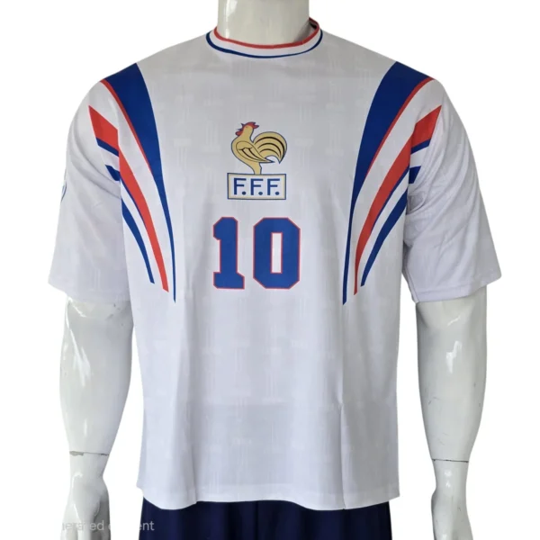 France Zidane #10 White Retro Jersey