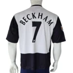Manchester United 2001 Black & White Jersey back view