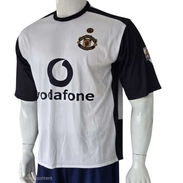 Manchester United 2001 Black & White Jersey side view