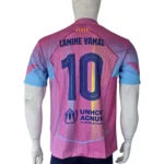 Barcelona Pink #10 Lamin Yamal Jersey back view