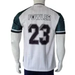 Liverpool 1995/96 Black # White Retro Jersey back view