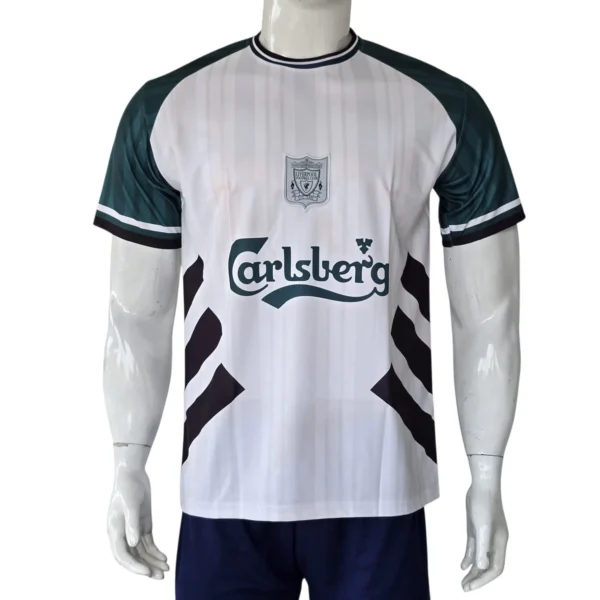 Liverpool 1995/96 Black # White Retro Jersey