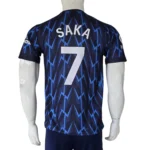 Arsenal Blue Lightning Bolt 2021/22 Jersey back view