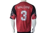 AC Milan 1999-2000 Red & Black Jersey back view