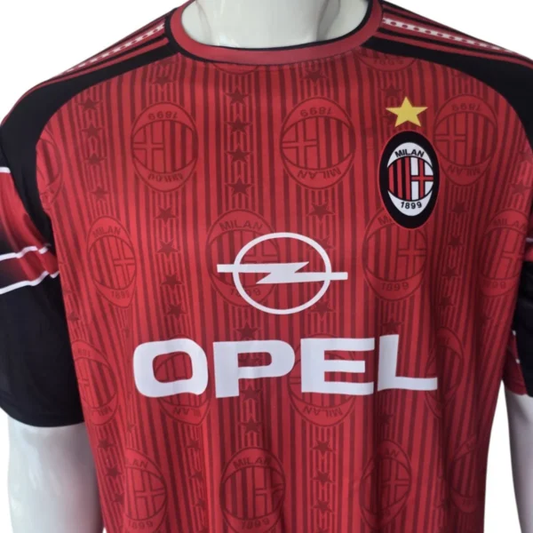 AC Milan 1999-2000 Red & Black Jersey side view