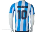 Argentina Retro Home Football jersey back view