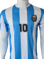 Argentina Retro Home Football jersey side view