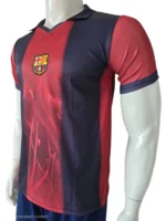 FC Barcelona Retro Polo Collar Jersey side view