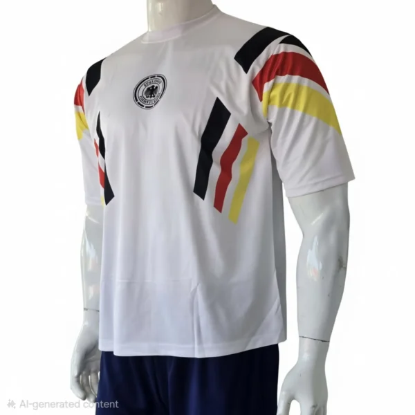 Germany 1990 Home Retro Football Jersey side view