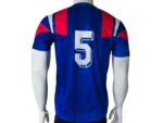France 2000 Retro Home Football Jersey back view