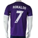 Real Madrid 2017 Final Purple Jersey back view