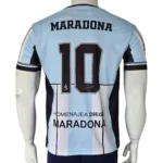 Argentina Diego Maradona #10 Retro Jersey back view