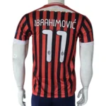 AC Milan 2011/12 Home Retro Football Jersey back view