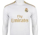 Real Madrid 2019 White & Gold Jersey side view